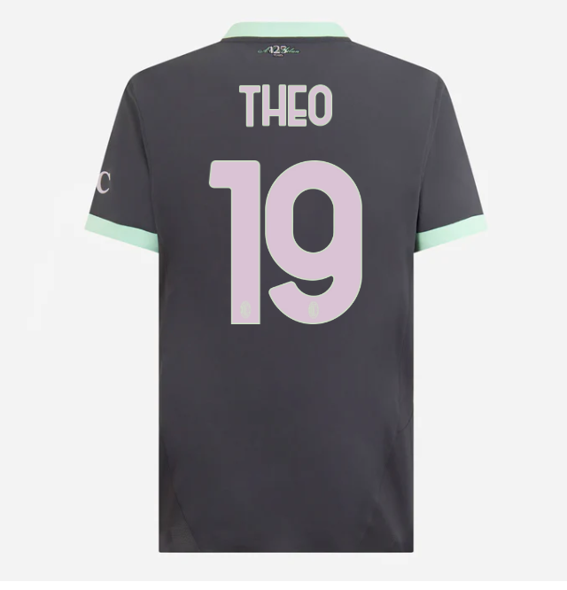 milan third authentic 202425 jersey – 19 theo hernández Collection | AC Milan Kits Collection | AC Milan Kits
