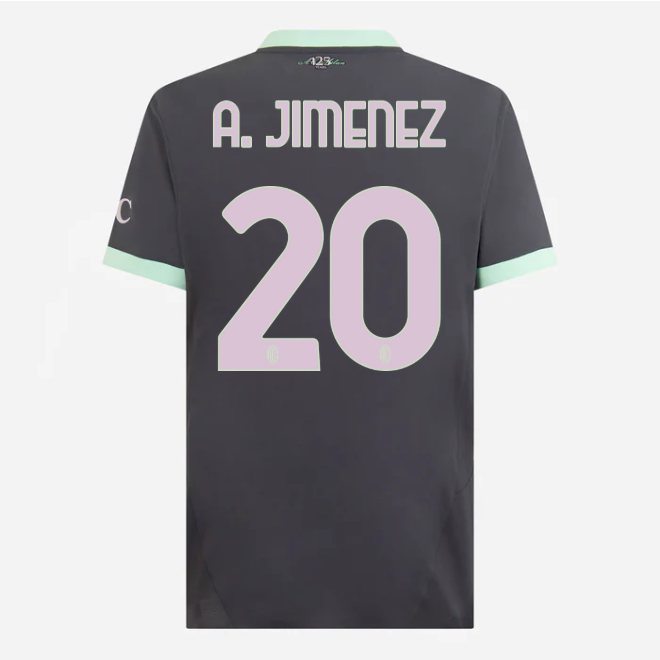 milan third authentic 202425 jersey – 20 alejandro jimenez Collection | AC Milan Kits Collection | AC Milan Kits
