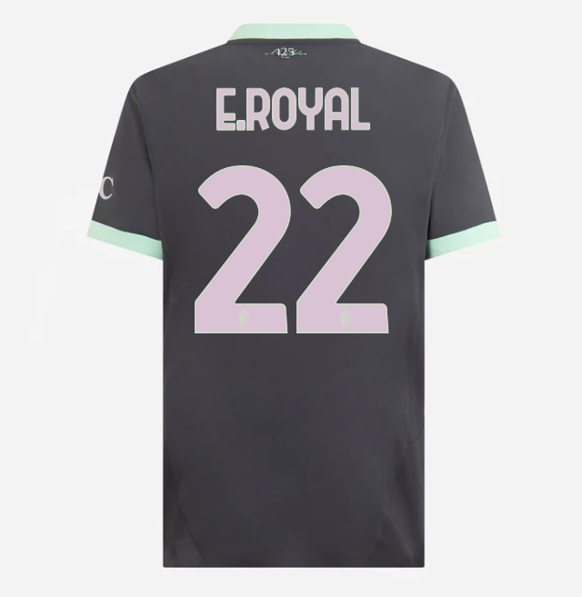 milan third authentic 202425 jersey – 22 emerson royal Collection | AC Milan Kits Collection | AC Milan Kits