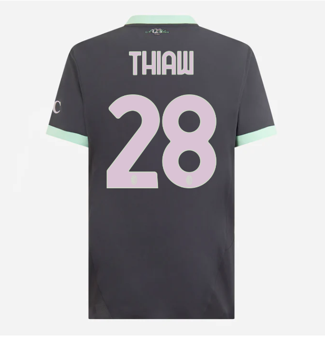 milan third authentic 202425 jersey – 28 malick thiaw Collection | AC Milan Kits Collection | AC Milan Kits