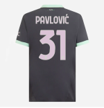 milan third authentic 202425 jersey – 31 strahinja pavlović Collection | AC Milan Kits Collection | AC Milan Kits