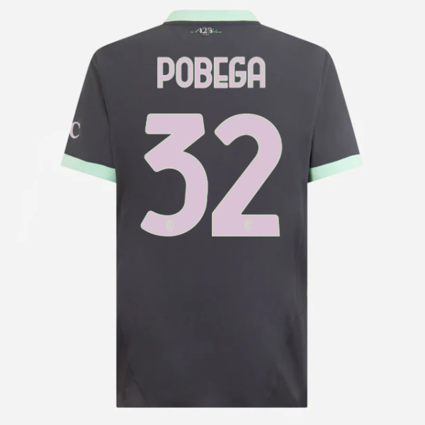 milan third authentic 202425 jersey – 32 tommaso pobega Collection | AC Milan Kits Collection | AC Milan Kits