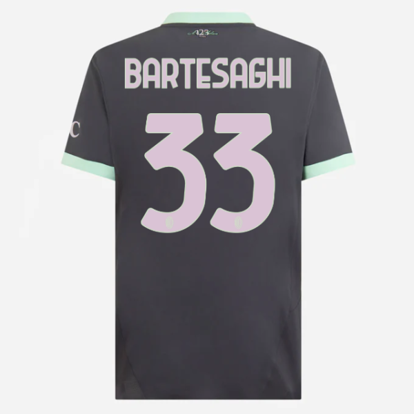 milan third authentic 202425 jersey – 33 davide bartesaghi Collection | AC Milan Kits Collection | AC Milan Kits