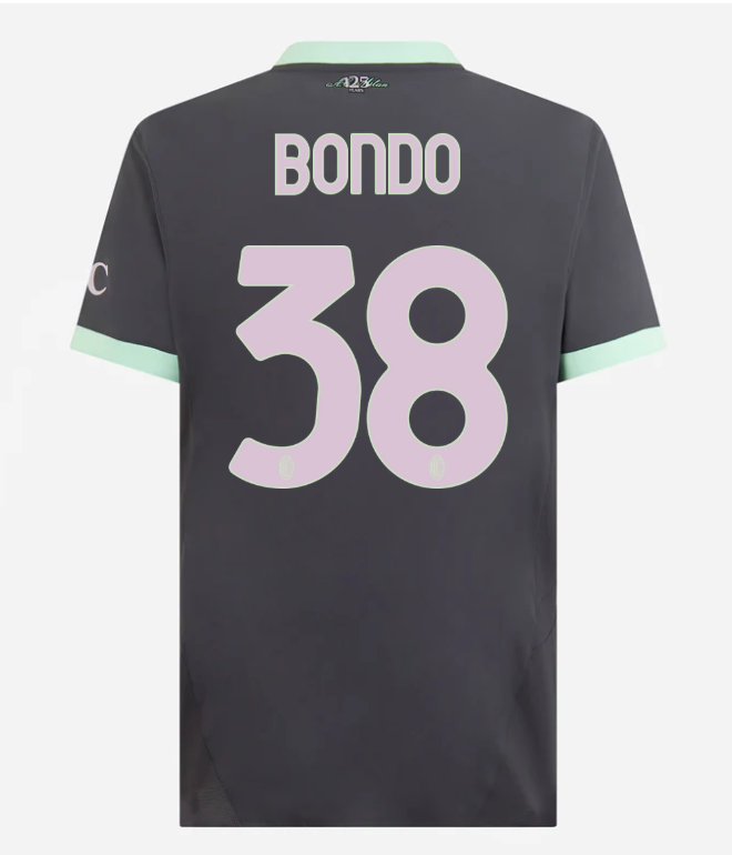milan third authentic 202425 jersey – 38 warren bondo Collection | AC Milan Kits Collection | AC Milan Kits