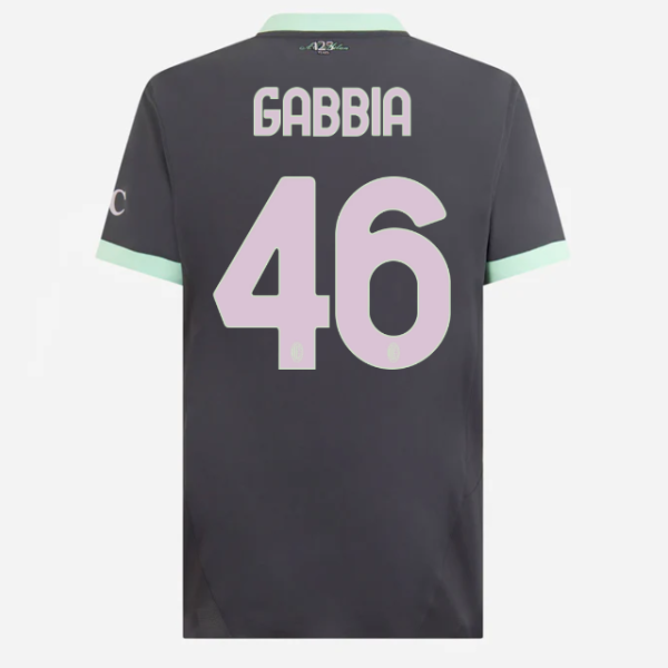 milan third authentic 202425 jersey – 46 matteo gabbia Collection | AC Milan Kits Collection | AC Milan Kits