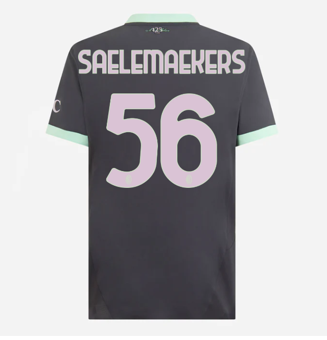 milan third authentic 202425 jersey – 56 alexis saelemaekers Collection | AC Milan Kits Collection | AC Milan Kits