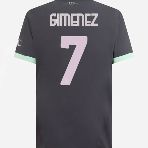 milan third authentic 202425 jersey – 7 santiago gimenez Collection | AC Milan Kits Collection | AC Milan Kits