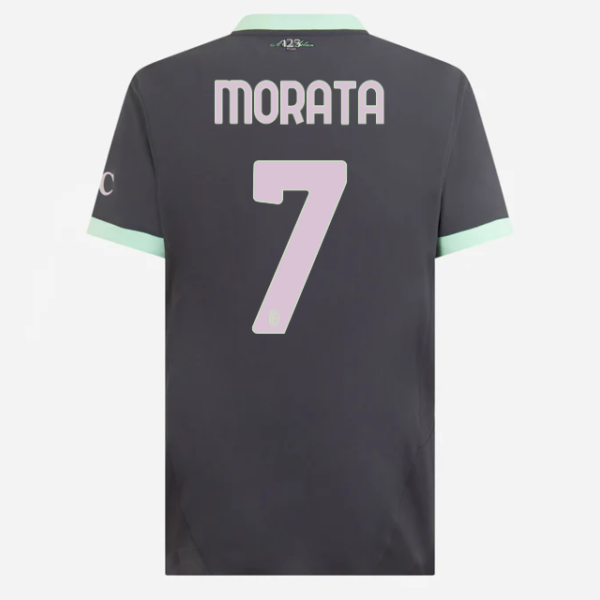 milan third authentic 202425 jersey – 7 Álvaro morata Collection | AC Milan Kits Collection | AC Milan Kits