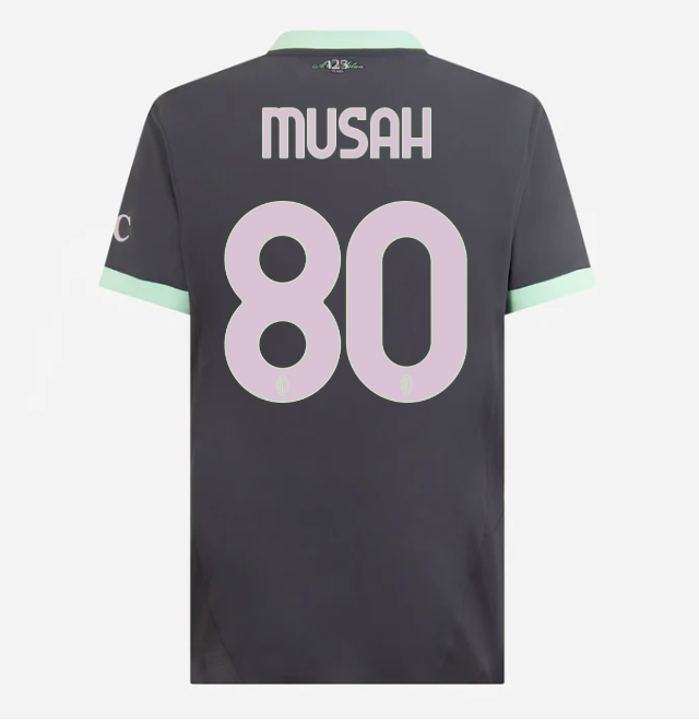 milan third authentic 202425 jersey – 80 yunus musah Collection | AC Milan Kits Collection | AC Milan Kits