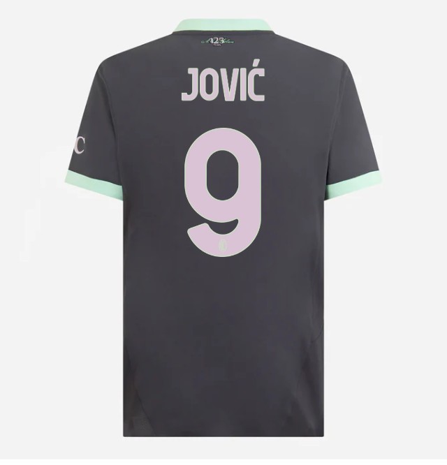 milan third authentic 202425 jersey – 9 luka jović Collection | AC Milan Kits Collection | AC Milan Kits