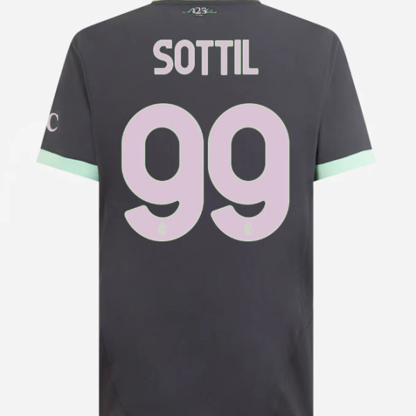 milan third authentic 202425 jersey – 99 riccardo sottil Collection | AC Milan Kits Collection | AC Milan Kits