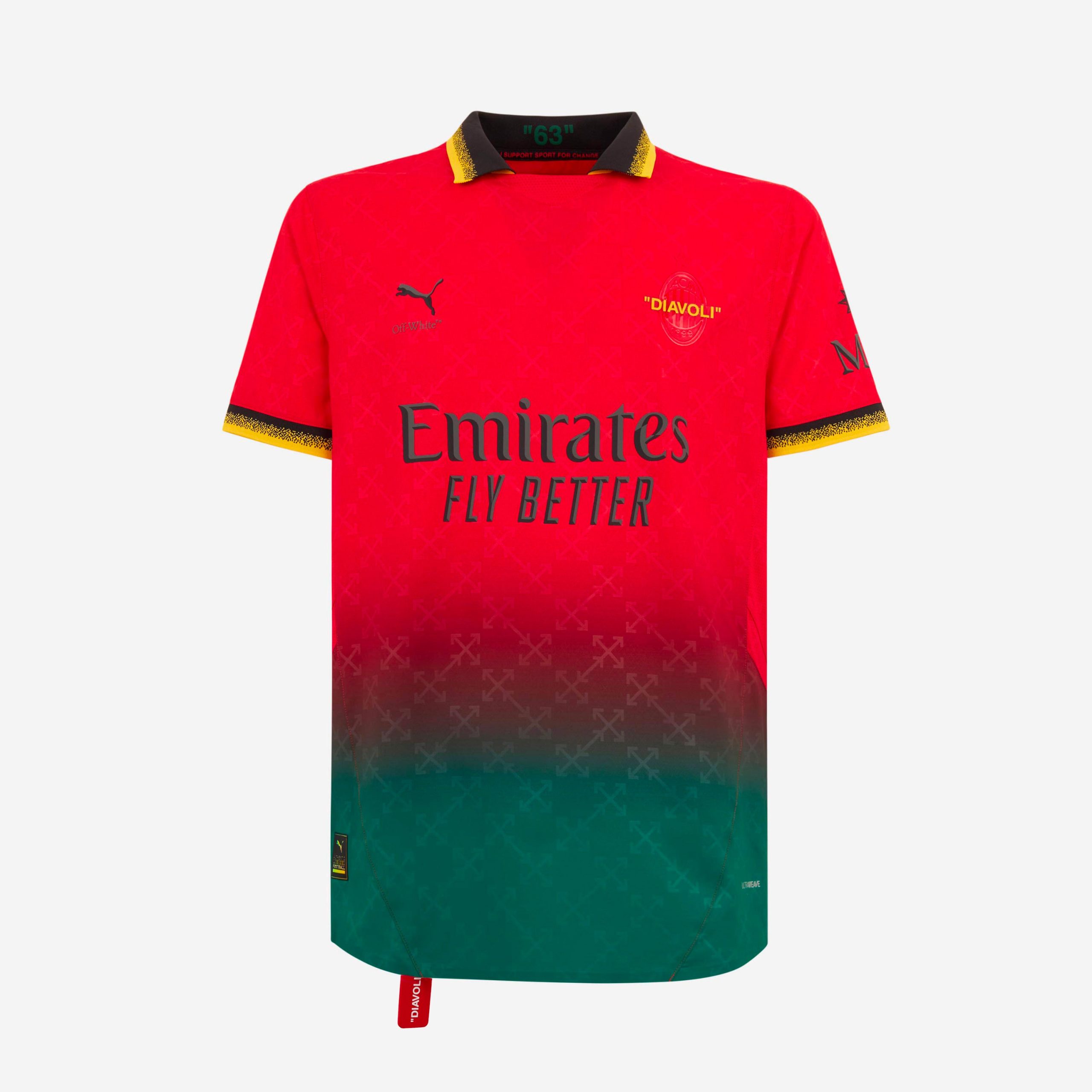 red authentic jersey puma x ac milan x off-white 202425 with custom printing Collection | AC Milan Kits Collection | AC Milan Kits