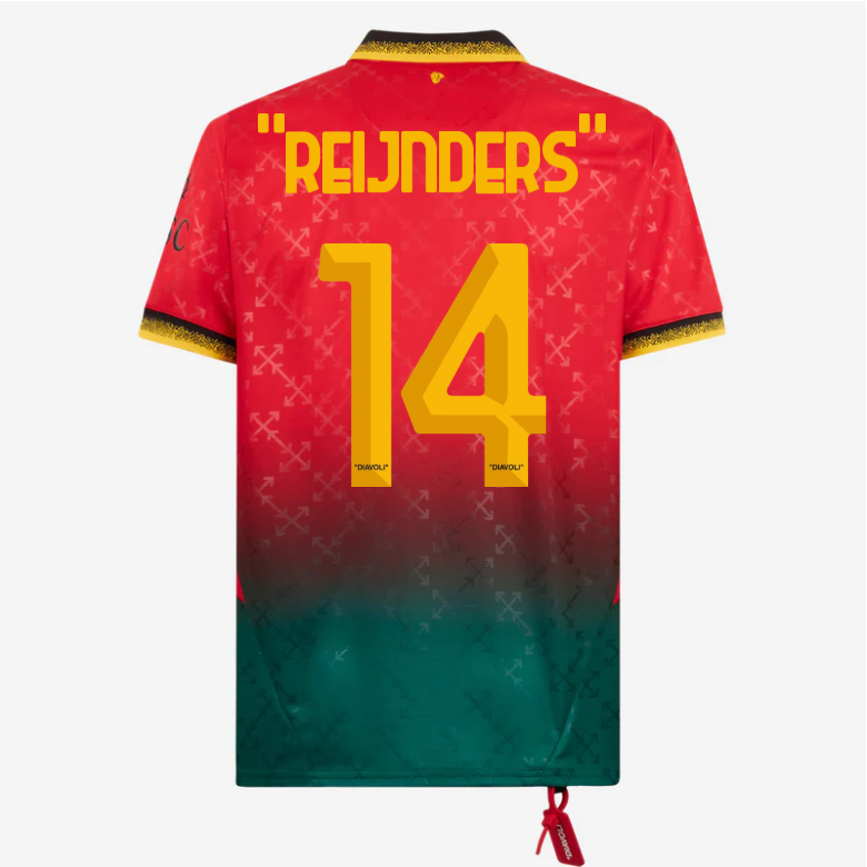 red jersey puma x ac milan x off-white 202425 – 14 tijjani reijnders Collection | AC Milan Kits Collection | AC Milan Kits