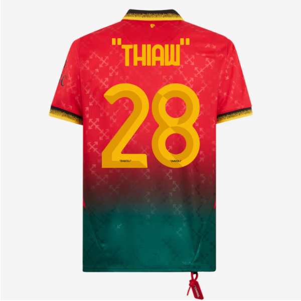 red jersey puma x ac milan x off-white 202425 – 28 malick thiaw Collection | AC Milan Kits Collection | AC Milan Kits