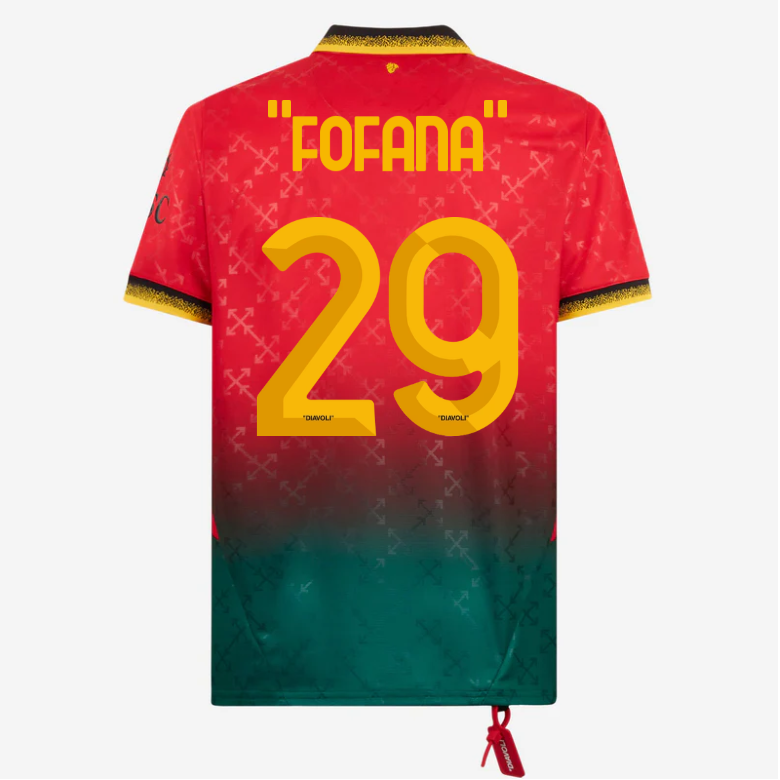 red jersey puma x ac milan x off-white 202425 – 29 youssouf fofana Collection | AC Milan Kits Collection | AC Milan Kits