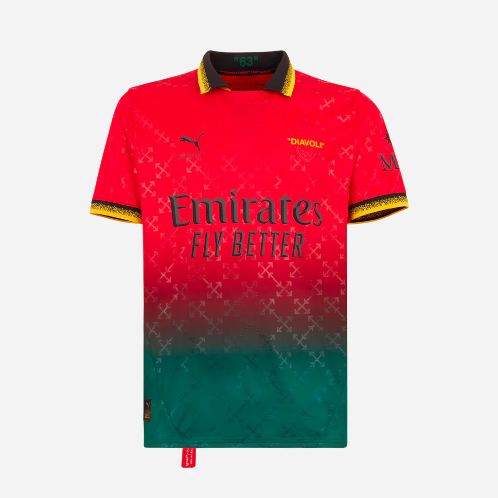 red jersey puma x ac milan x off-white 202425 – 31 strahinja pavlović Collection | AC Milan Kits Collection | AC Milan Kits