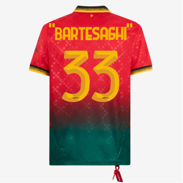 red jersey puma x ac milan x off-white 202425 – 33 davide bartesaghi Collection | AC Milan Kits Collection | AC Milan Kits