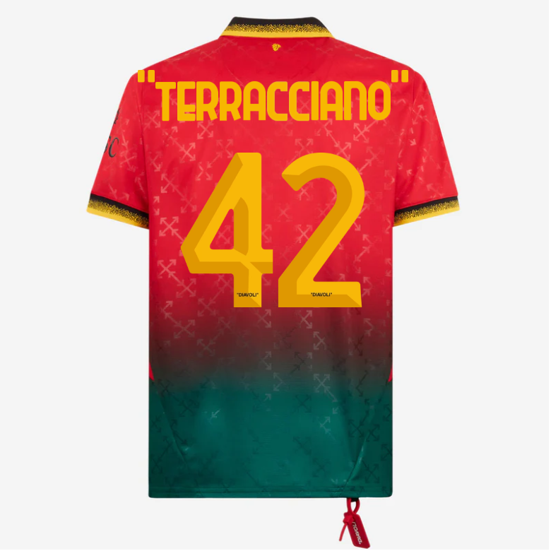 red jersey puma x ac milan x off-white 202425 – 42 filippo terracciano Collection | AC Milan Kits Collection | AC Milan Kits