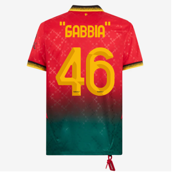 red jersey puma x ac milan x off-white 202425 – 46 matteo gabbia Collection | AC Milan Kits Collection | AC Milan Kits