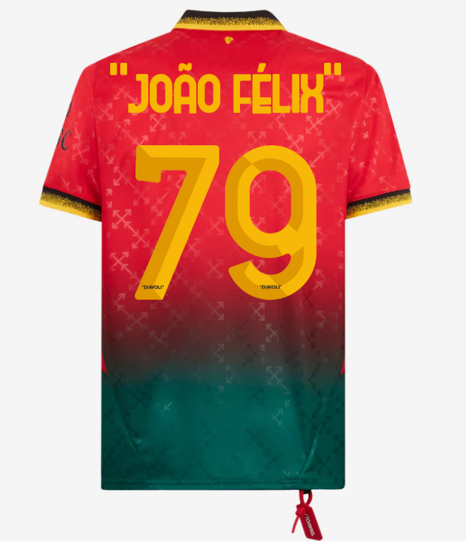 red jersey puma x ac milan x off-white 202425 – 79 joão félix Collection | AC Milan Kits Collection | AC Milan Kits