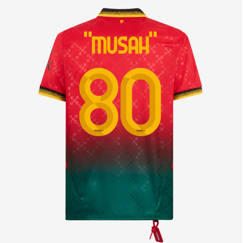 red jersey puma x ac milan x off-white 202425 – 80 yunus musah Collection | AC Milan Kits Collection | AC Milan Kits