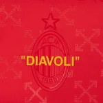red jersey puma x ac milan x off-white 202425 – 9 luka jović Collection | AC Milan Kits Collection | AC Milan Kits