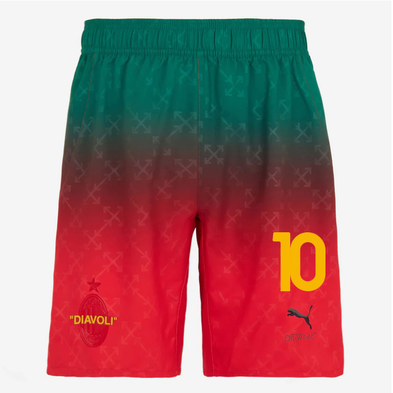 red shorts puma x ac milan x off-white 202425 – 10 rafael leão Collection | AC Milan Kits Collection | AC Milan Kits