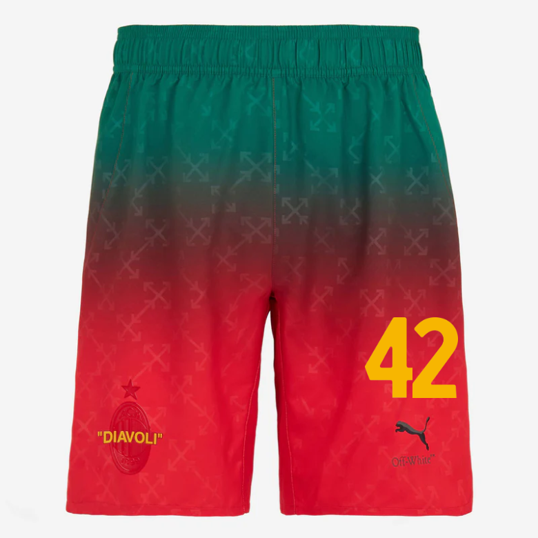 red shorts puma x ac milan x off-white 202425 – 42 filippo terracciano Collection | AC Milan Kits Collection | AC Milan Kits