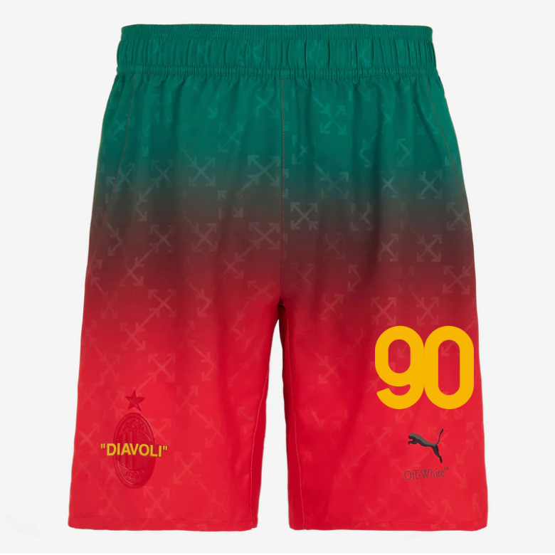 red shorts puma x ac milan x off-white 202425 – 90 tammy abraham Collection | AC Milan Kits Collection | AC Milan Kits