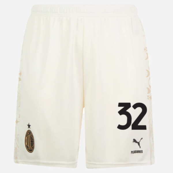 shorts ac milan x pleasures 202324 – light version white – 32 tommaso pobega Collection | AC Milan Kits Collection | AC Milan Kits