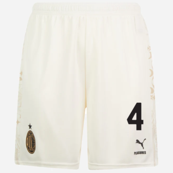 shorts ac milan x pleasures 202324 – light version white – 4 ismaël bennacer Collection | AC Milan Kits Collection | AC Milan Kits