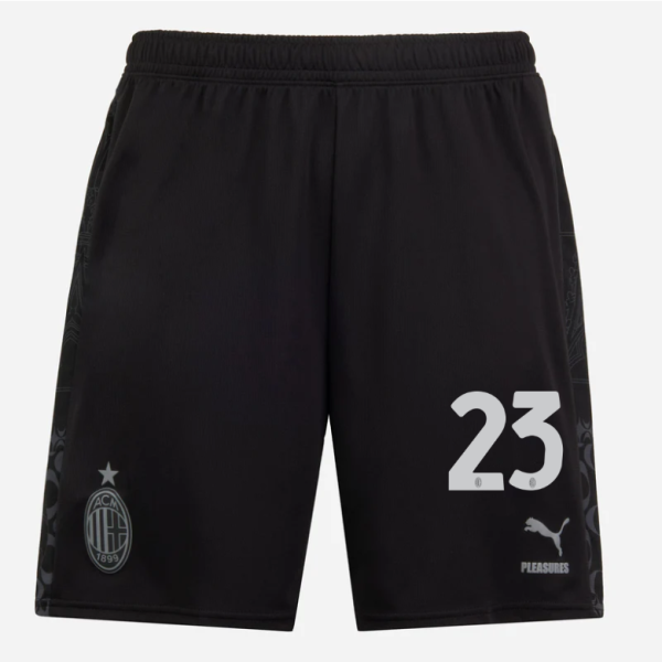 shorts ac milan x pleasures 202324–dark version – 23 fikayo tomori Collection | AC Milan Kits Collection | AC Milan Kits