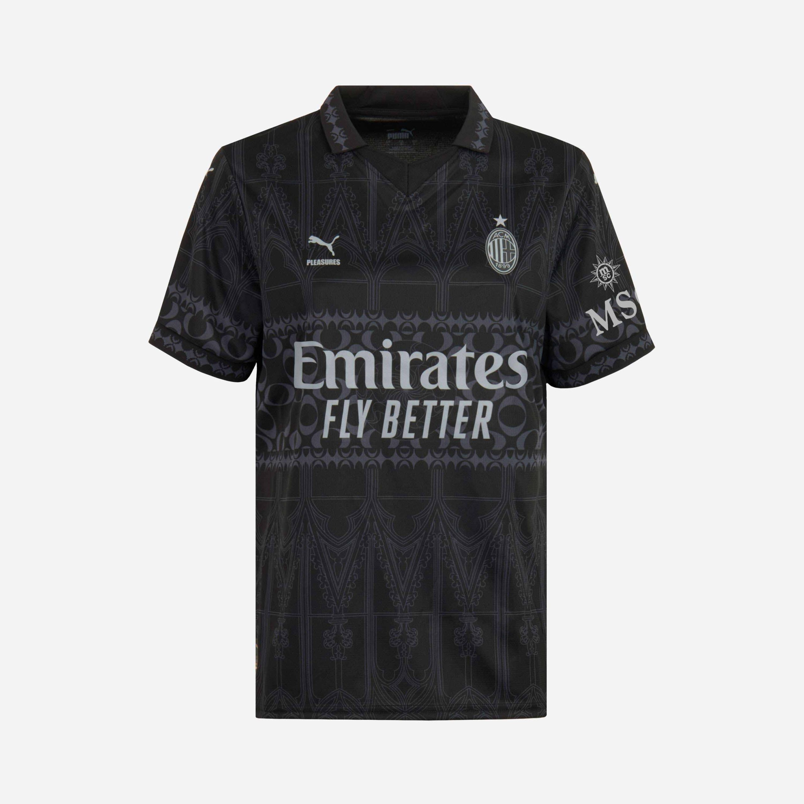woman jersey ac milan x pleasures 202324 Collection | AC Milan Kits Collection | AC Milan Kits